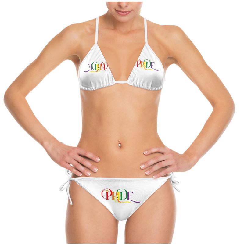 All-Over Print Recycled High-Waisted Bikini