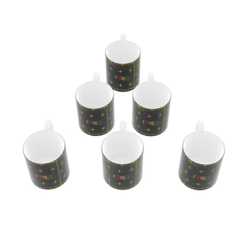 Bone China Mug 6 Pack with branding