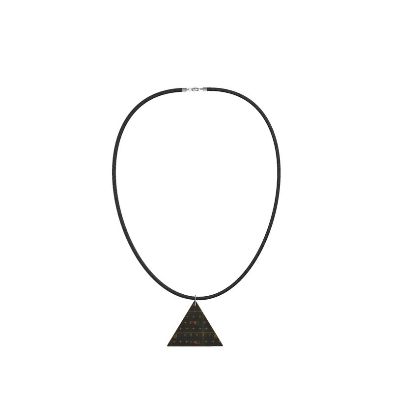 Wooden Pendant Necklace Geometric