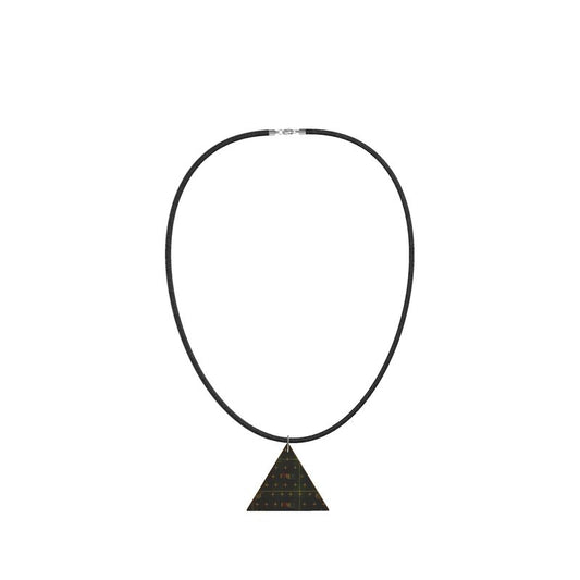 Wooden Pendant Necklace Geometric