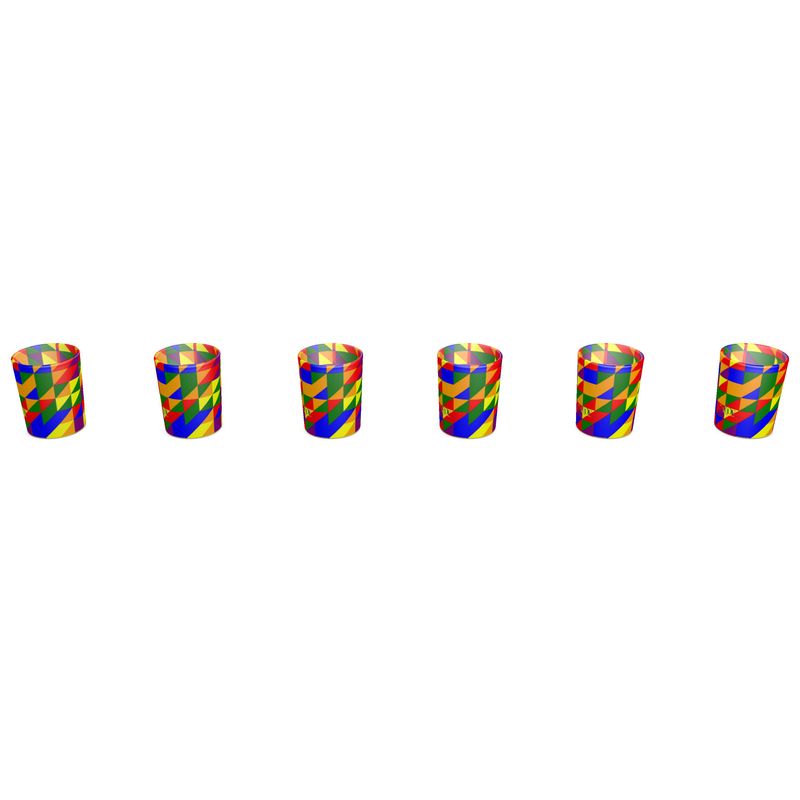 Round shot glass 6 set
