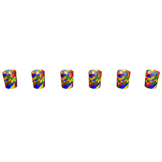 Round shot glass 6 set